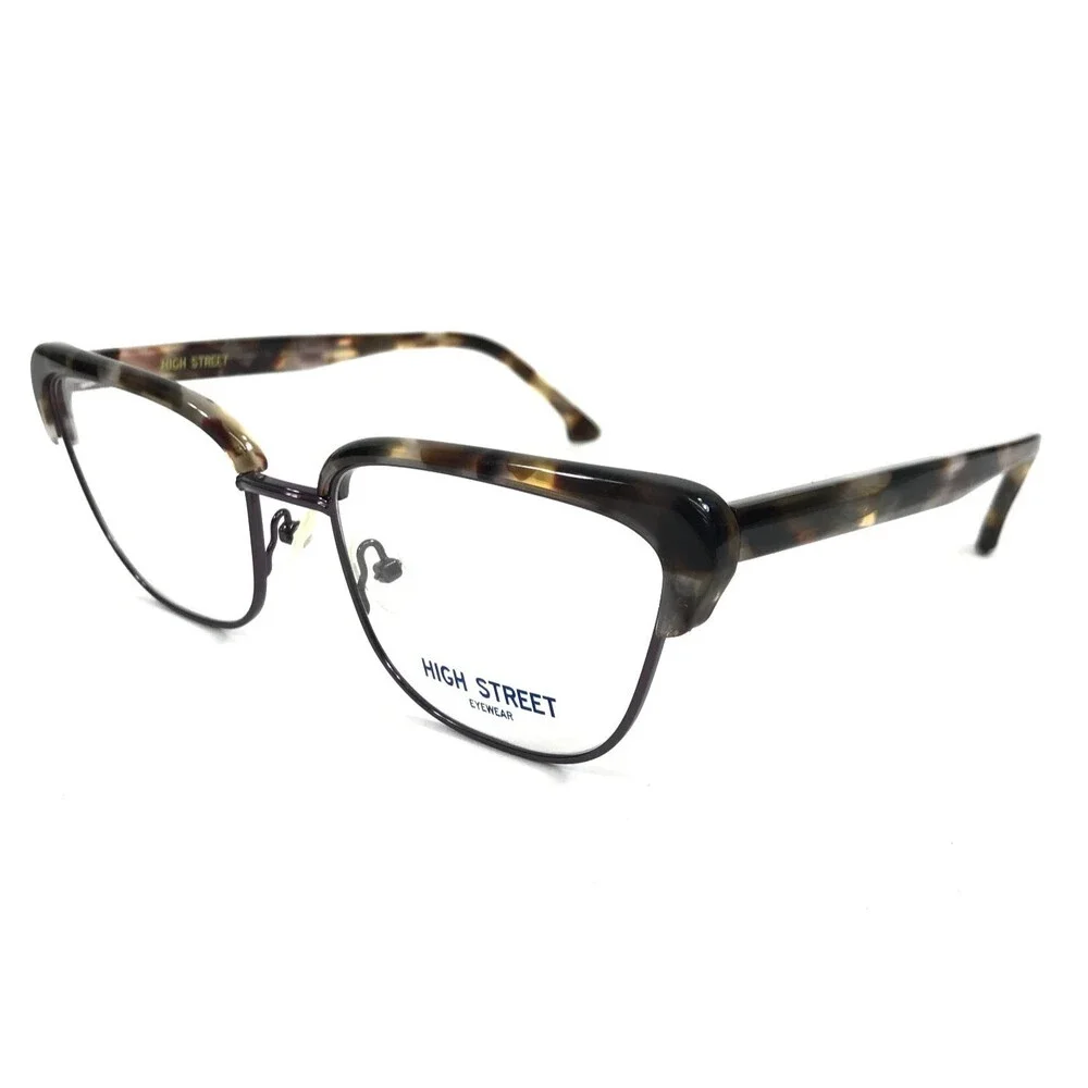 High Street Eyeglasses Frames MILAN PLUM TORTOISE Cat Eye Full Rim 53-18-145